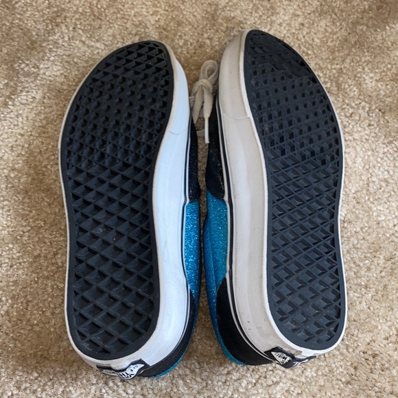 Vans w/ blue & black glitter - Picture 10 of 10